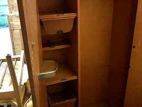 Freecycle Retro wooden wardrobe