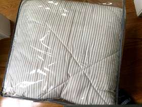 Freecycle King size flannel comforter with matching pillow cases