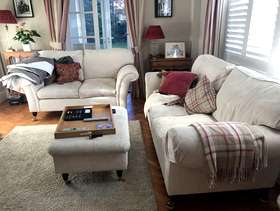 Freecycle Laura Ashley Ashino natural sofas and chair