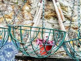 Freecycle 3 green hanging baskets