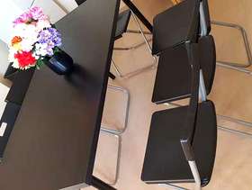 Freecycle Ikea Dining Table with 6 chairs