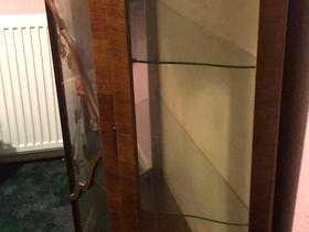 Freecycle Glass Mahogany Cabinet